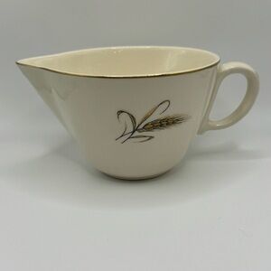 Vintage ROYAL JOCI creamer Wheat, gold, trim, hand decorated.